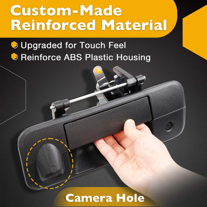 Tailgate Handle Latch w/ Camera Hole & Lock Cylinder Key For 07-13 Toyota Tundra