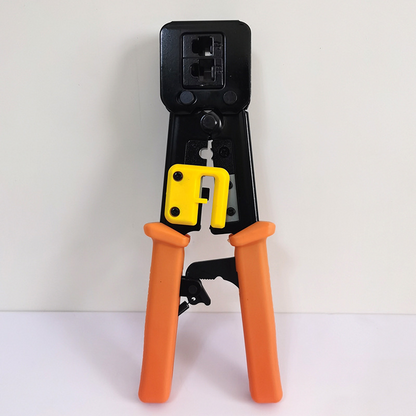 RJ45 Crimp Tool Pass Through Cat5 Cat5e Cat6 Crimping Tool for RJ45/RJ12 Regular