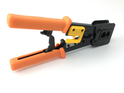 RJ45 Crimp Tool Pass Through Cat5 Cat5e Cat6 Crimping Tool for RJ45/RJ12 Regular