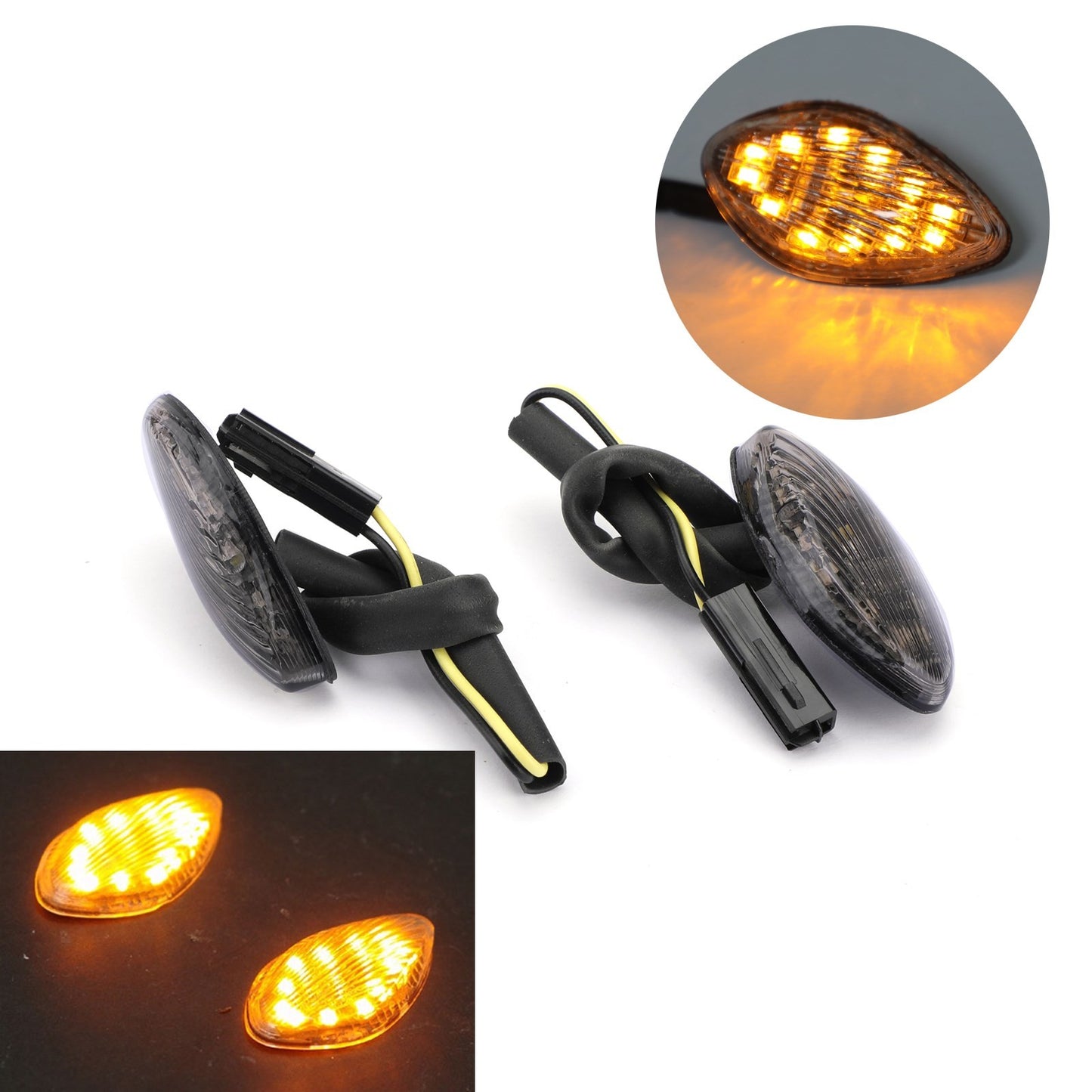 Smoke Turn Signals Fit For Honda CBR 600 F3/F4/F4i CBR 600 1000 RR CB 919 US