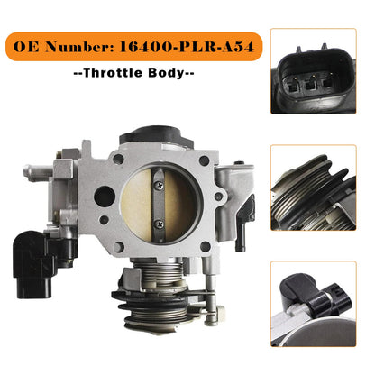 16400-PLR-A54 Throttle Body For 2001-2005 Honda Civic 4AT CVT 1.7L