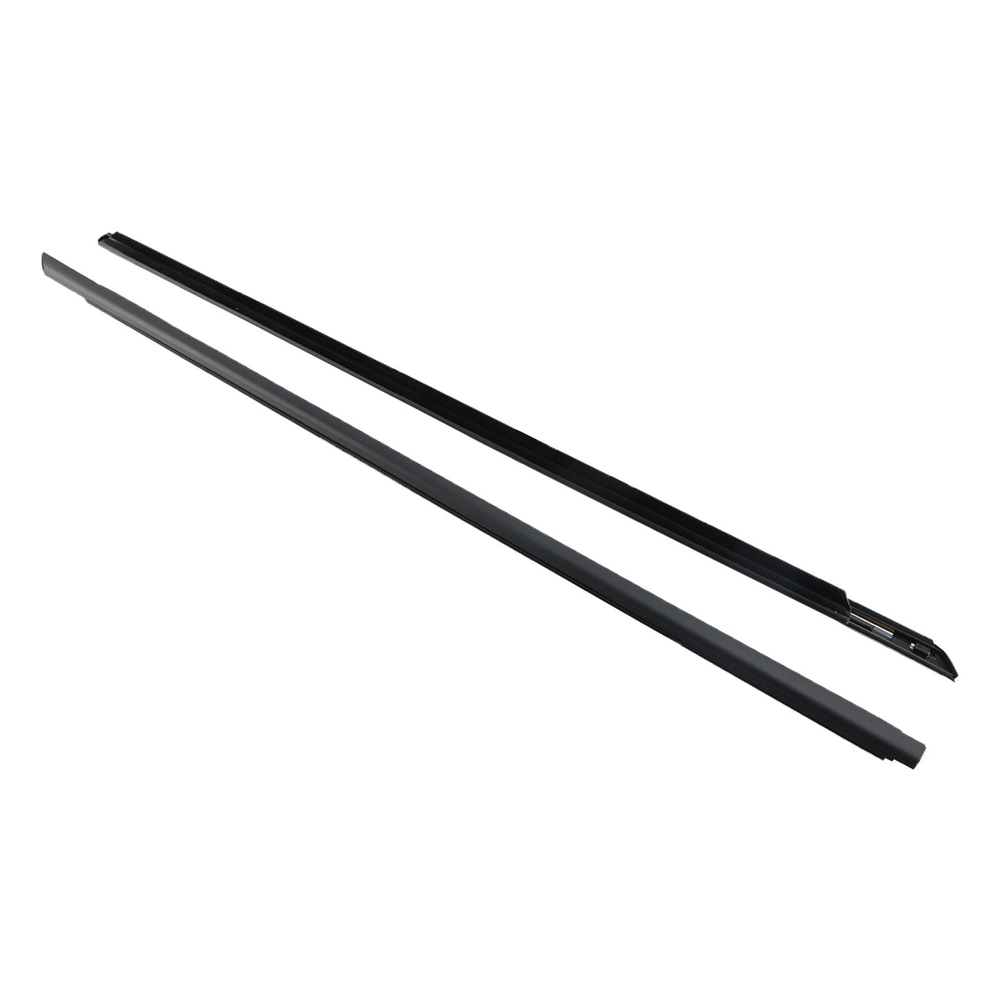 2pcs Front Door Window Belt Weatherstrip For DODGE CHALLENGER 2008-2017