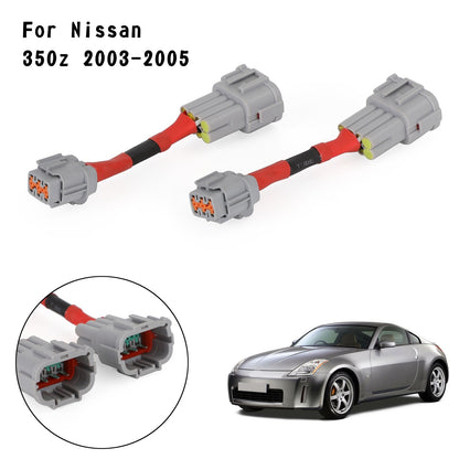 Headlight Conversion Adapters For Nissan 350z 03-05 HID Wiring 8 TO Headlight 6