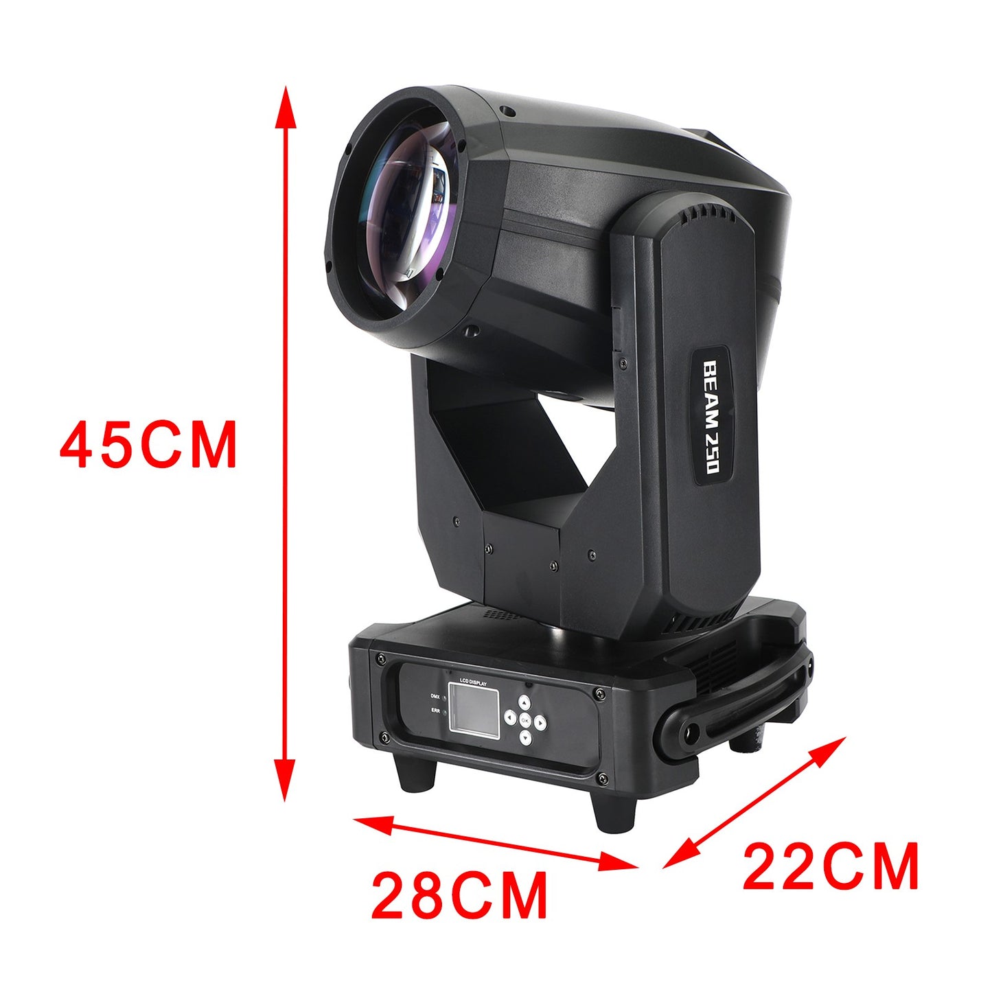 250W 8R Rainbow 3In1 Moving Head Light Double Prisms Gobo Wash DJ Stage_Lighting