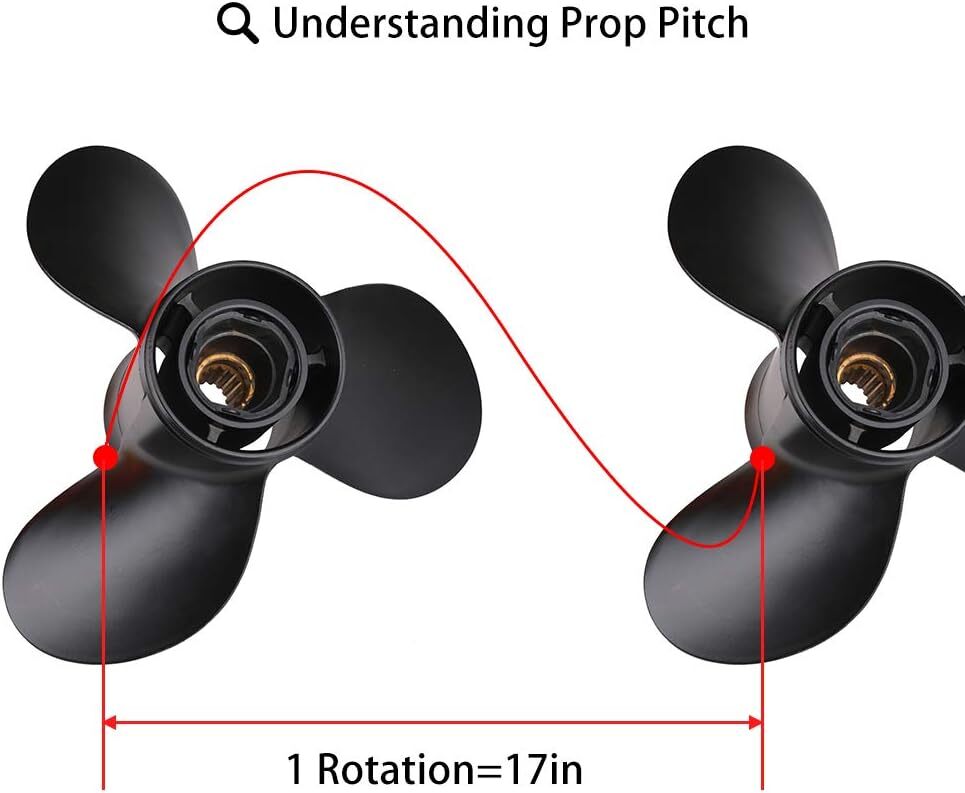 48-77344A45 Boat Propeller 13 1/4x17 For Mercury Outboard Engine 60 75 90-125HP