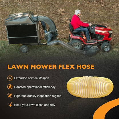 6 Foot of 8" Leaf Vac Vacuum Grass Catcher Flex Hose For DR Agri Fab Trac Vac