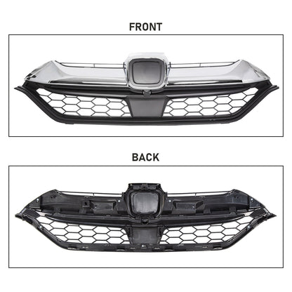 Fit 2017 2018 2019 Honda CRV CR-V Front Bumper Upper Grille Chrome HO1210147C