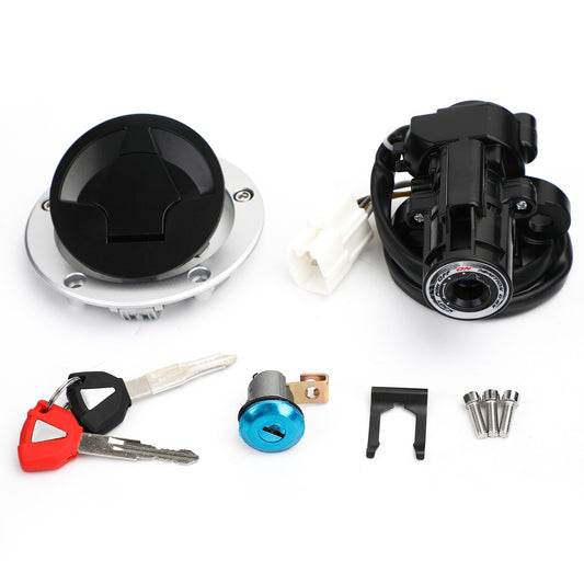 Ignition Switch Fuel Gas Cap Seat Lock Set for Kawasaki ZX636 ZX1000 Ninja 11-19