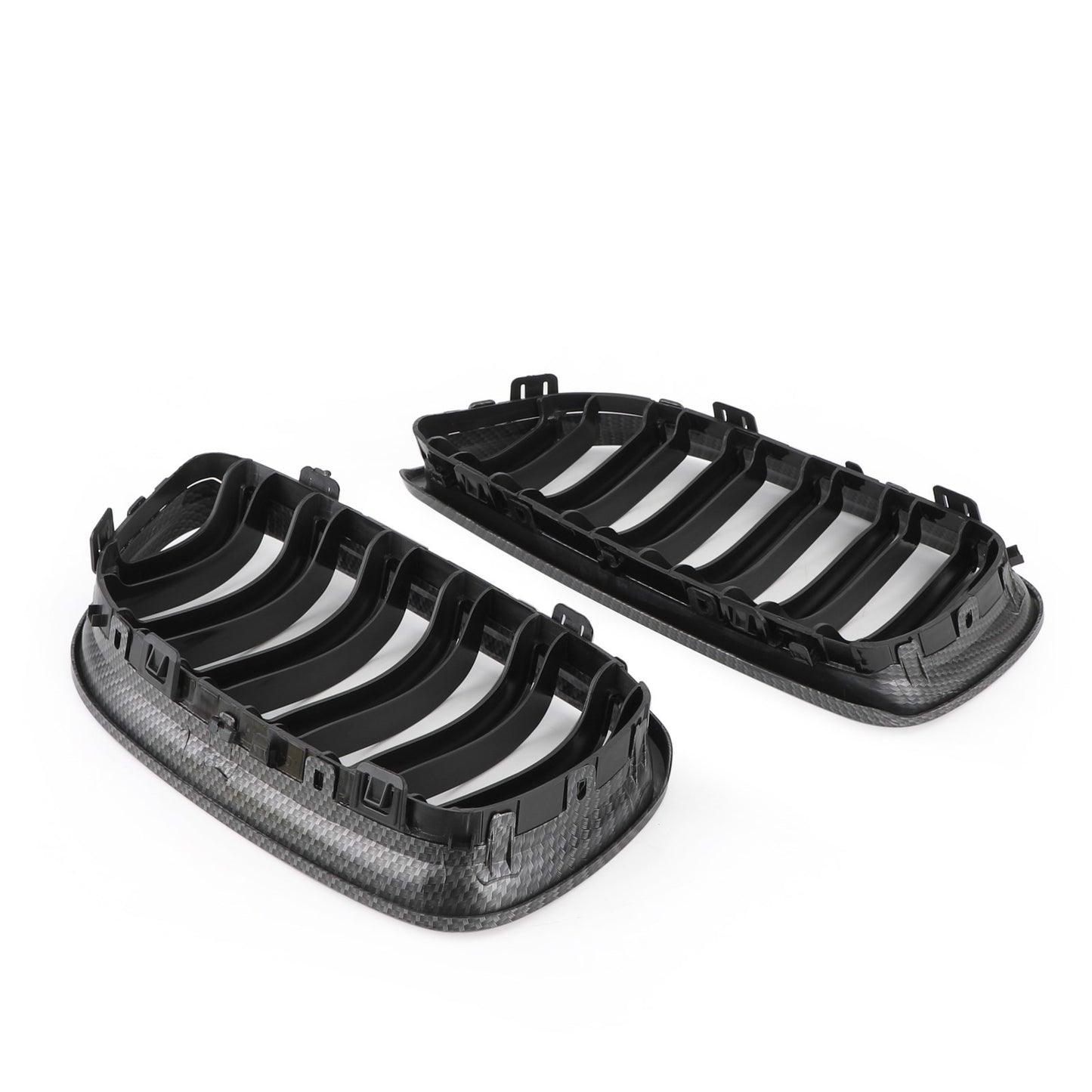 Front Kidney Grill Grilles Carbon Fiber Fit BMW E90/E91 LCI 3 Series 2008-2012
