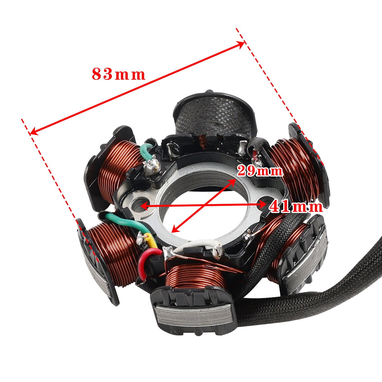 Stator Magneto 6 Coil For Kymco DJ50 Refined Scout Curio CX50 Fever ZX50