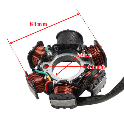 Stator Magneto 6 Coil For Kymco DJ50 Refined Scout Curio CX50 Fever ZX50