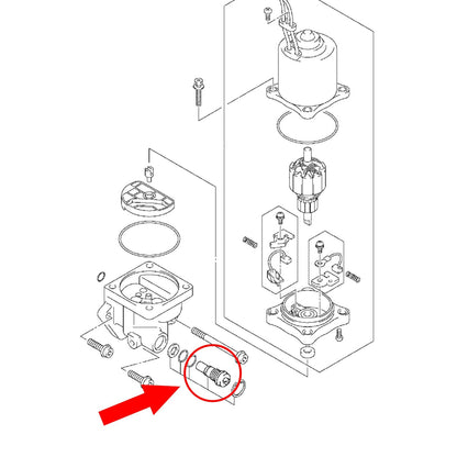 Manual Release Valve for Suzuki Trim Tilt 60-350HP - 48864-93J01, 48864-94911