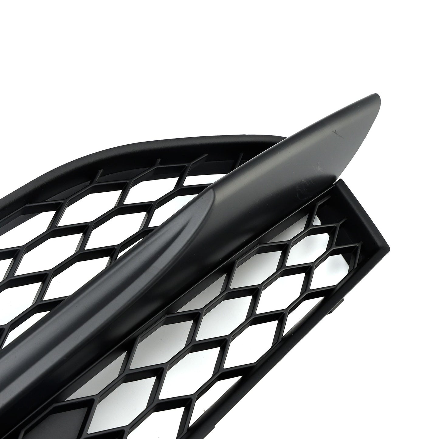 Black Front Bumper Fog Light Grille Cover Bezel Fit Audi A7 S-Line S7 2012-2015