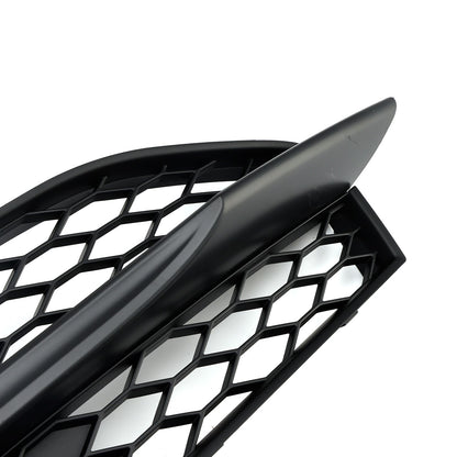 Black Front Bumper Fog Light Grille Cover Bezel Fit Audi A7 S-Line S7 2012-2015