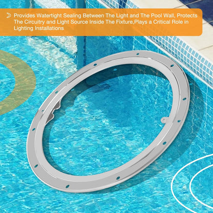 10-Hole Standard Liner Sealing Ring Stainless Steel For Pentair 10" Large Niches