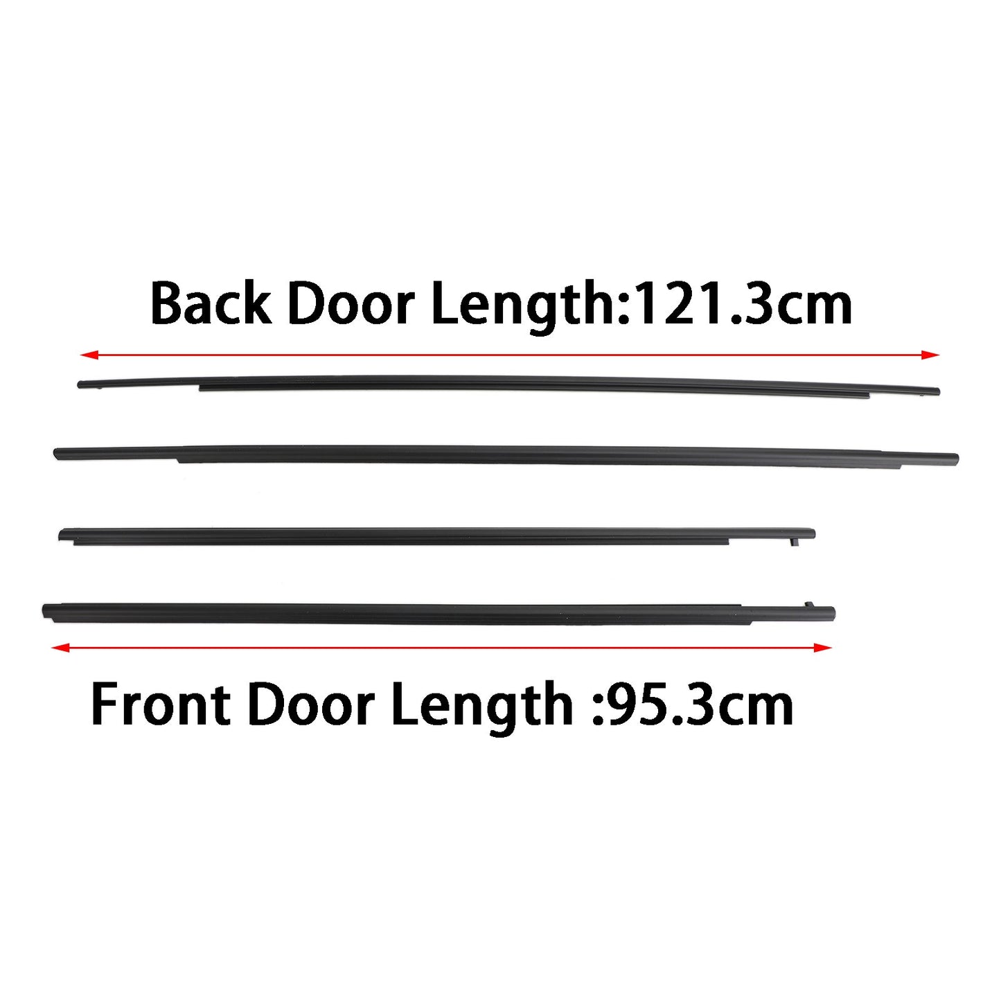 Car Window Weatherstrip Seal Belt Moulding For Toyota Sienna 2011-2020 2012 2013
