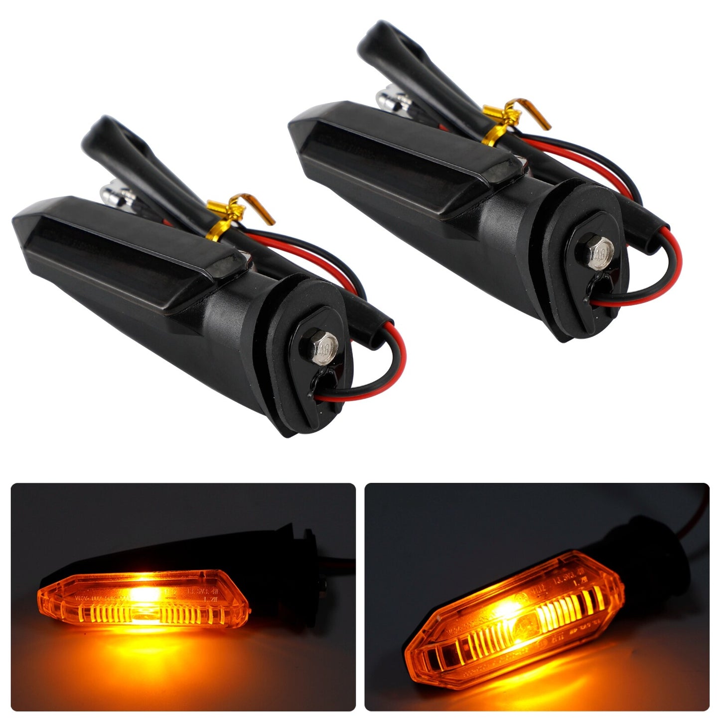 LED Turn Signal Lights Indicator For HONDA CRF250 CB500 CB650F CTX700 Smoke