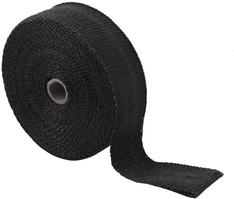 2" x 50FT Black Fiberglass Manifold Header Pipe Motorcycle Exhaust Heat Wrap