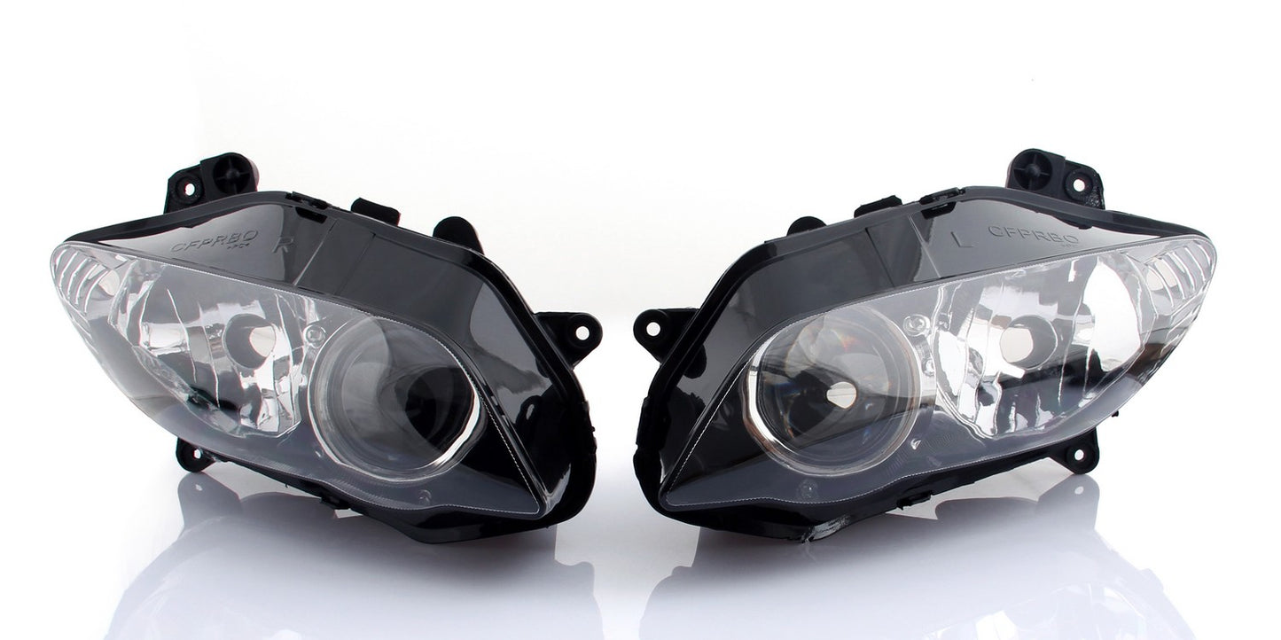 Headlamp Headlight Guard Protector Grill Led Clear For Yamaha Yzf R1 1000 04-06
