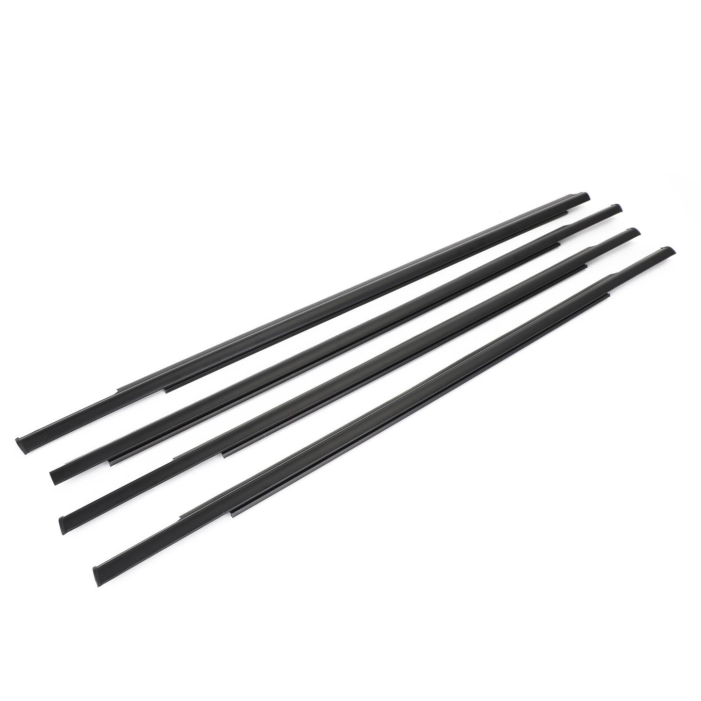4x Car Outside Window Weatherstripeal Belt Moulding For Mitsubishi Outlandr2