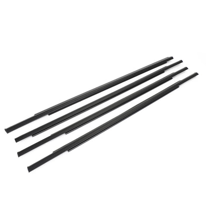 4x Car Outside Window Weatherstripeal Belt Moulding For Mitsubishi Outlandr2