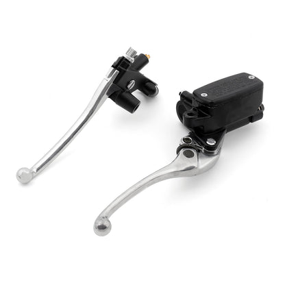 7/8" Handlebar Chrome Hand Control Reservoir Brake Clutch Lever Motorcycle Bike