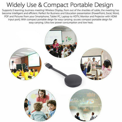 1080P G2 TV Stick Dongle  Crome Cast HD TV WiFi Wireless Receiver