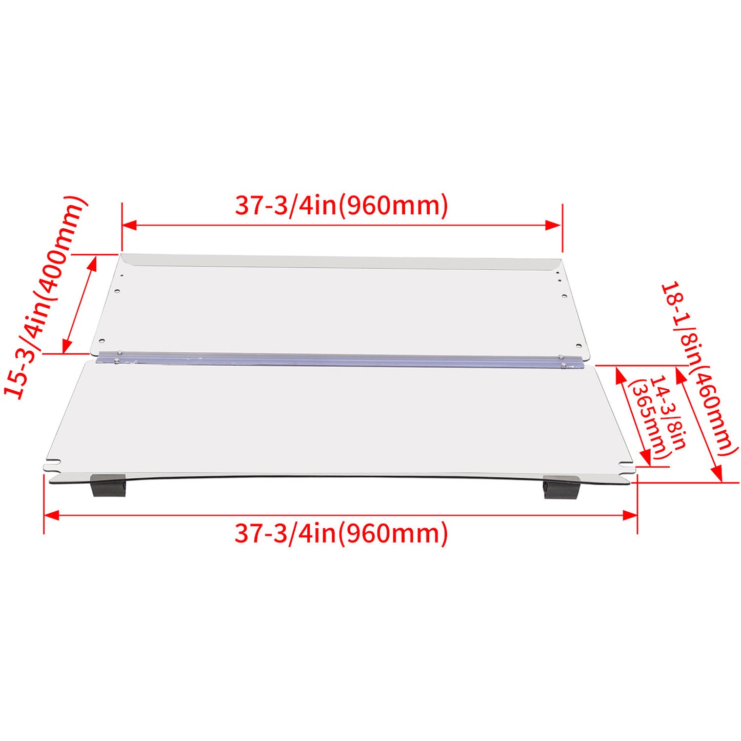 Solid Spare Windshield Clear For Club Car Precedent 2004-up 2024 Golf Cart Fold Windscreen