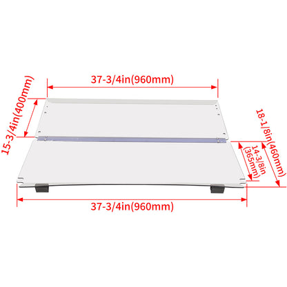 Solid Spare Windshield Clear For Club Car Precedent 2004-up 2024 Golf Cart Fold Windscreen