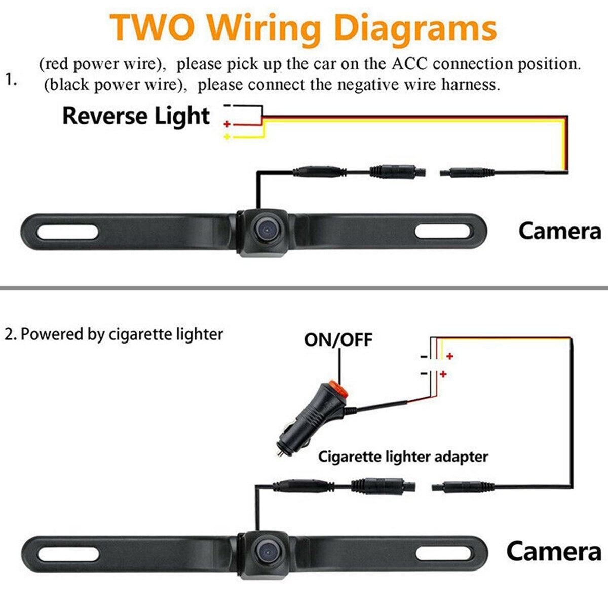 170° WiFi Car Rear View Cam Backup Wireless Camera Fits For iPhone Android USA