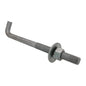 5/8" x 8-inch Galvanized Threaded Anchor Bolts for Wood, Concrete (10 Pack)