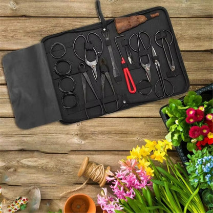 Bonsai Tool Kit 10PCS Set Carbon Steel Shear Cutter Scissor Wire Plant Garden...