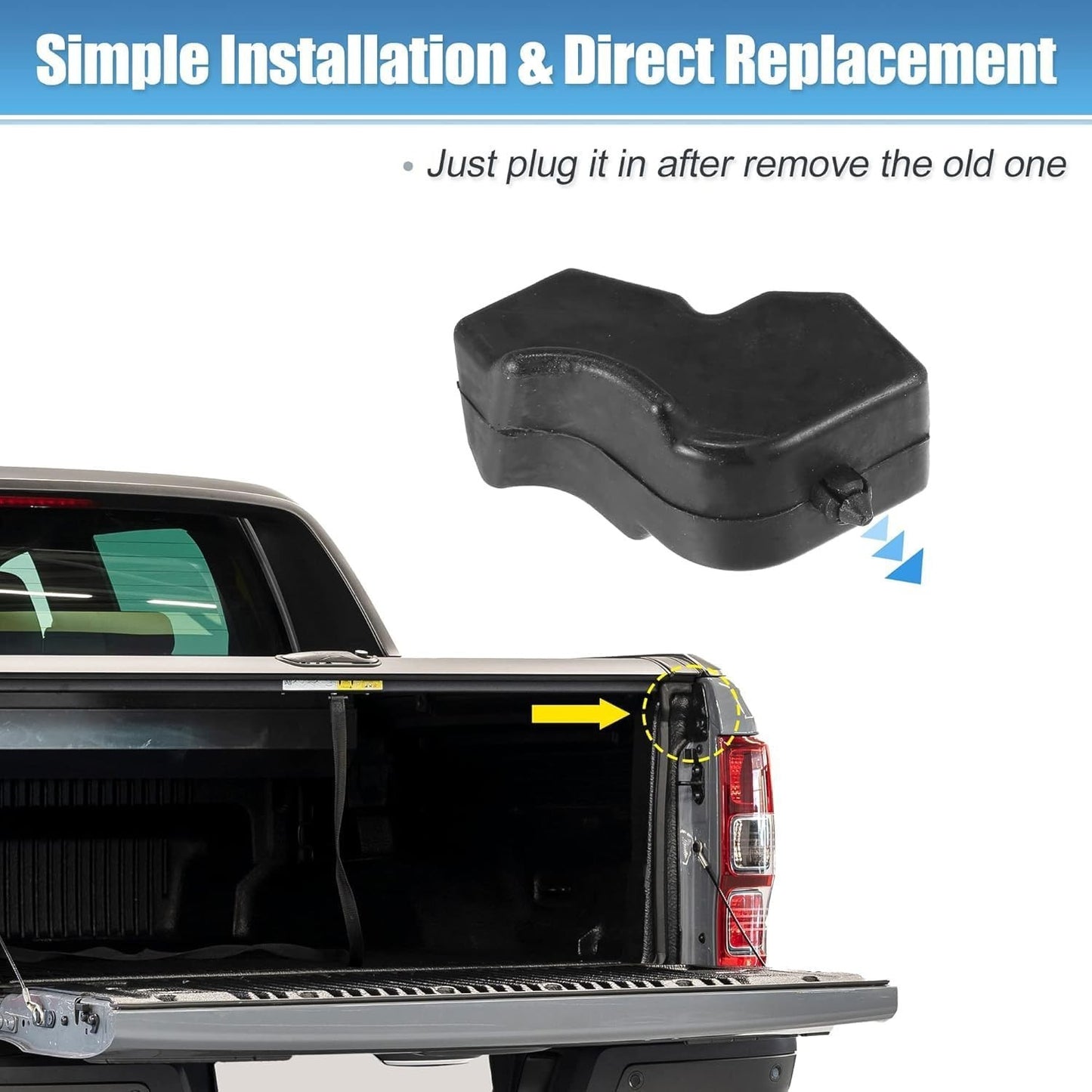 1 Pair Tailgate Stop Bumper FL3Z-99439A00-B FL3Z-99439A00-A for Ford F150