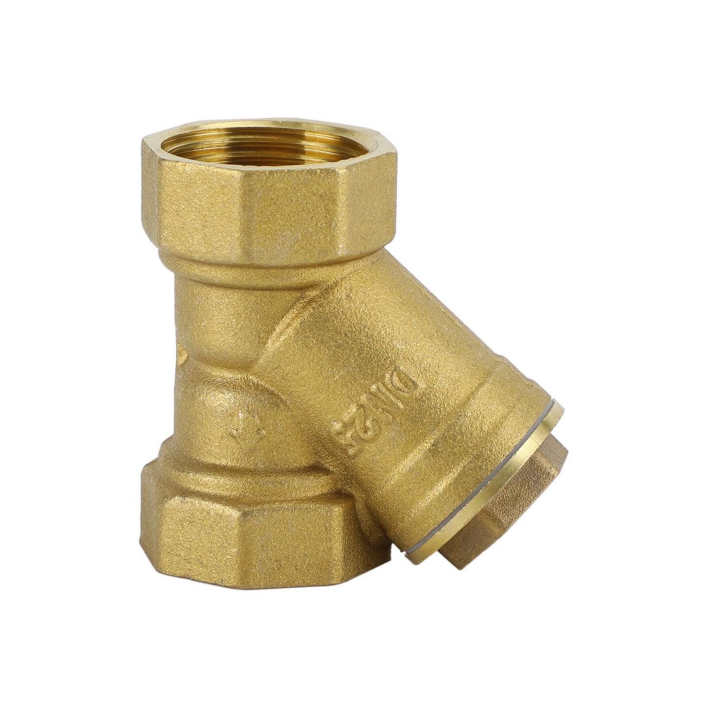 1" NPT Thread Y Shaped Brass Strainer Filter Valve Connector For Water Oil
