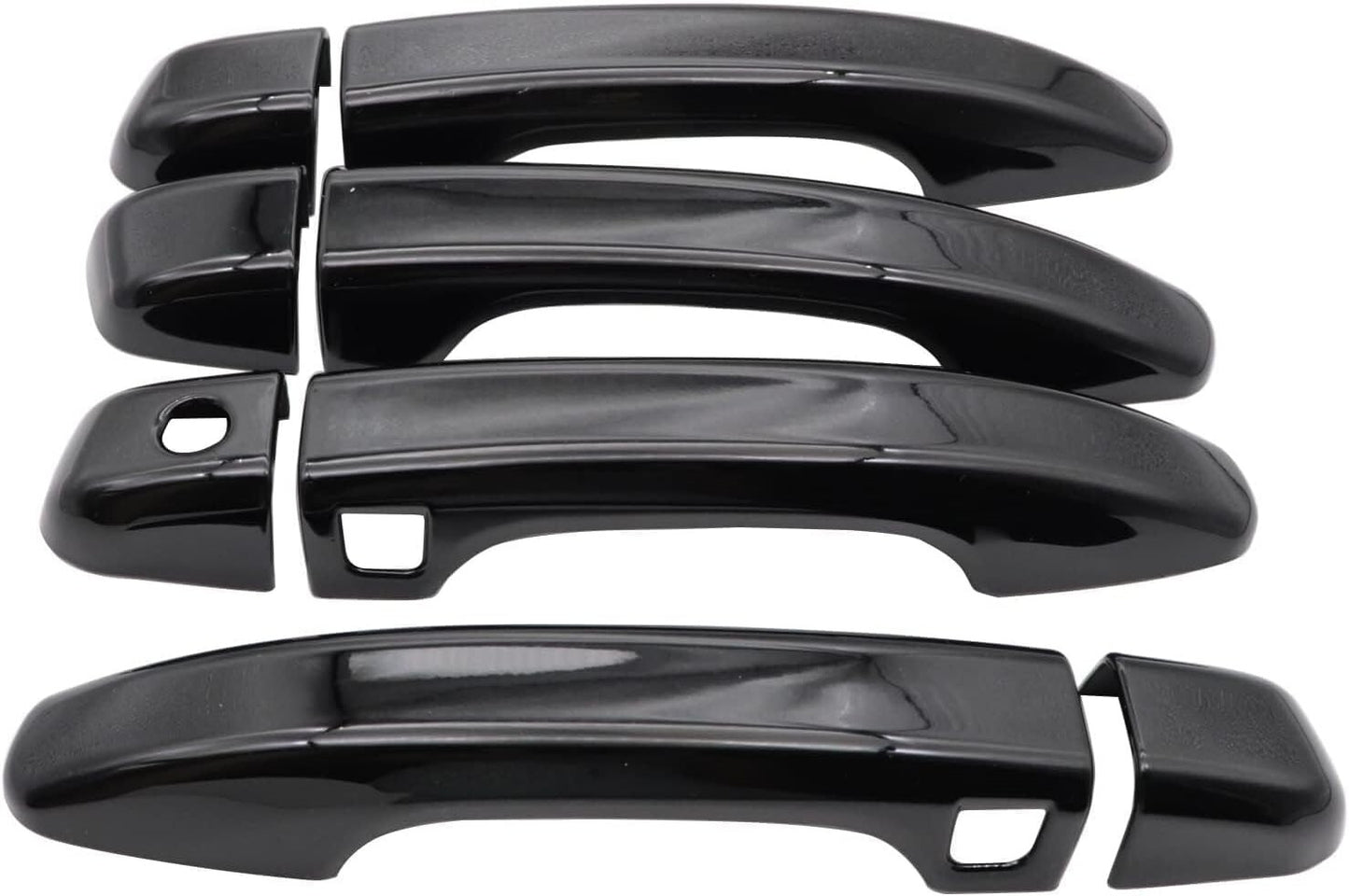 For 2018-2022 Honda Accord GLOSS BLACK Door Handle Covers WITH Front Smartkey
