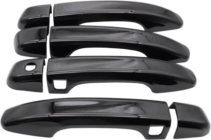 For 2018-2022 Honda Accord GLOSS BLACK Door Handle Covers WITH Front Smartkey