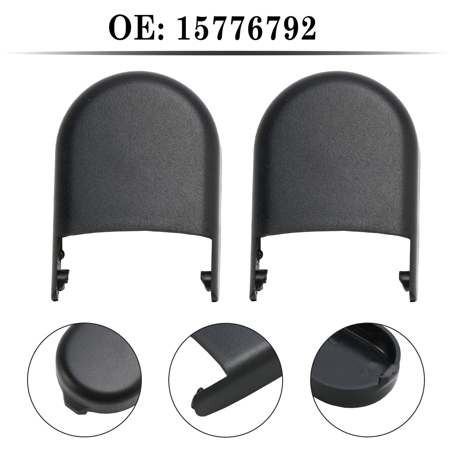 2 PCS Windshield Wiper Arm Nut Cap 15776792 for Chevrolet Silverado 07-19