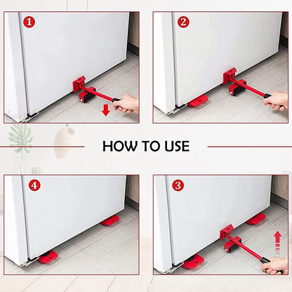 5Pcs Heavy Furniture Lifter Lifting Easy Moving Slider Mover Tool Set Removal