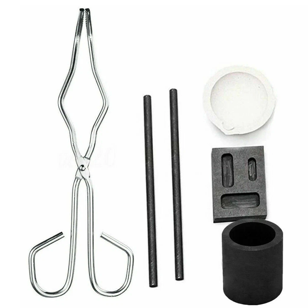 6x Graphite Ingot Crucible Mold Set Torch Melting Tool Kit For Gold & Silver HOT