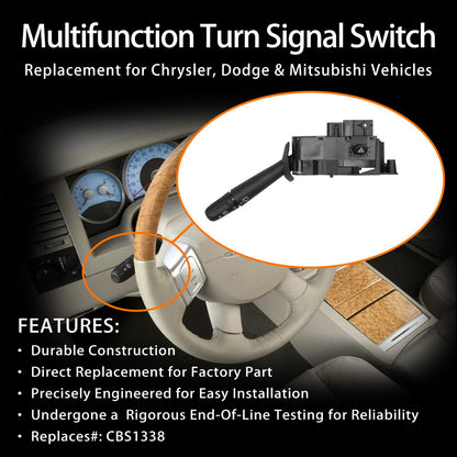 Turn Signal Windshield  Wiper Switch Fits 02-10 Dodge Ram Durango Chrysler Aspen