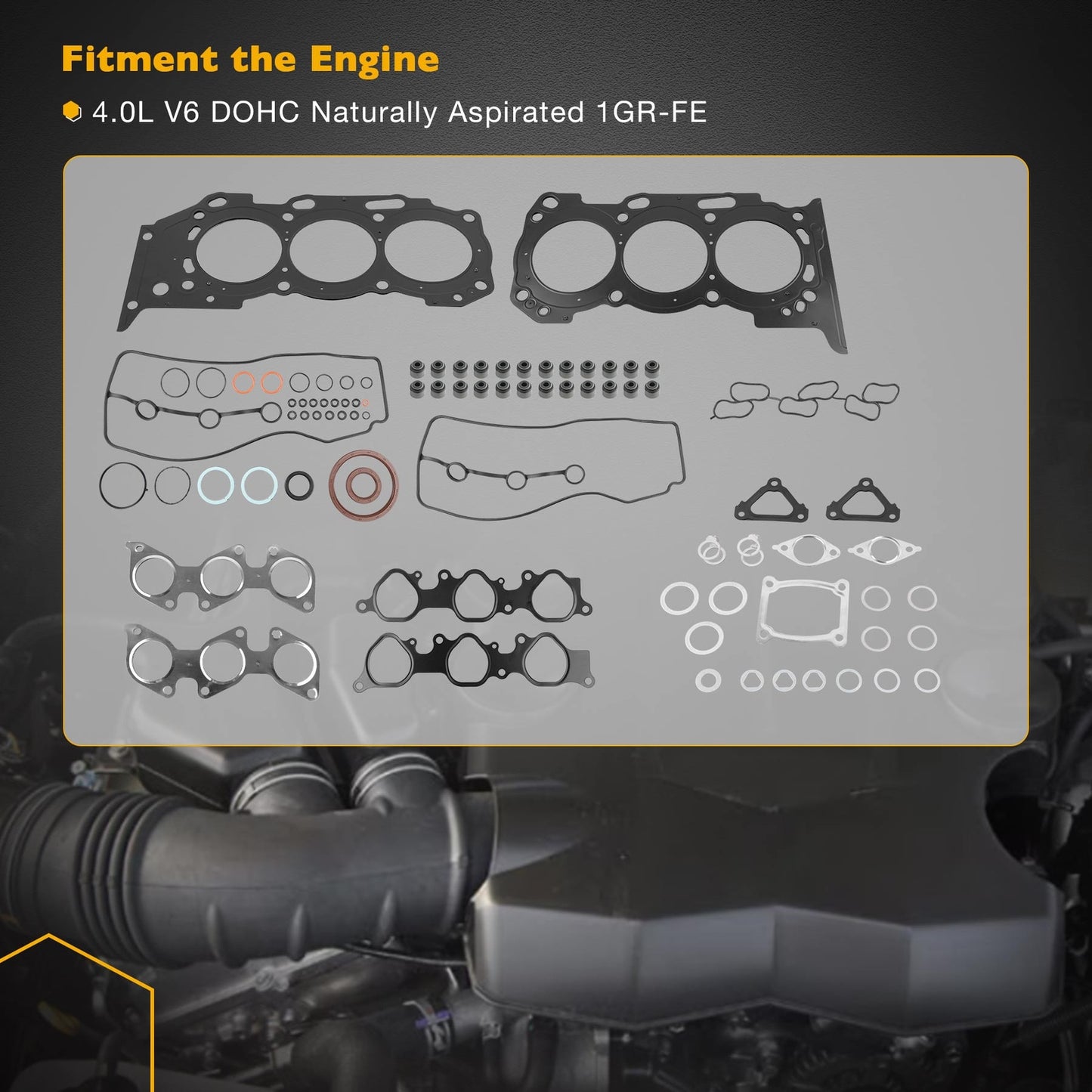Full Engine Head Gasket Set For 03-11 Toyota Tacoma 4Runner Tundra 4.0L V6 DOHC