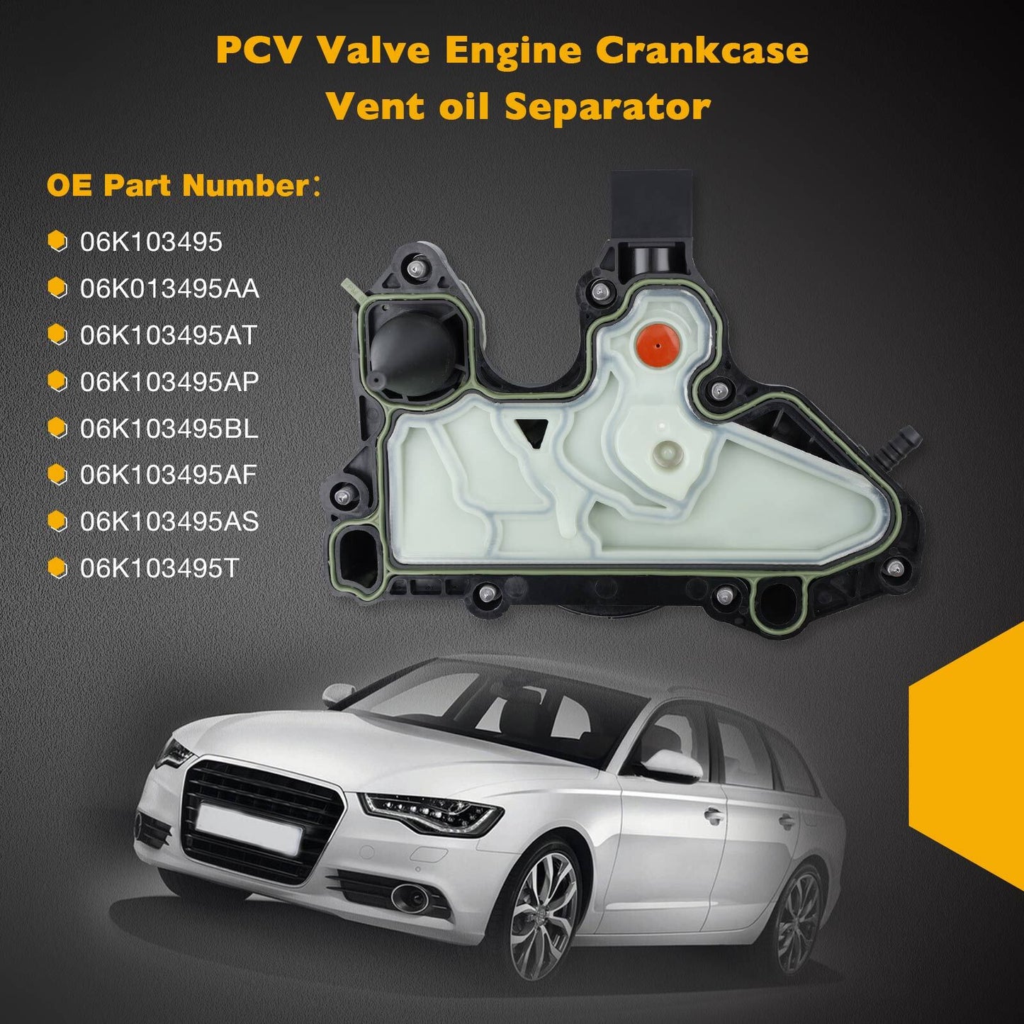 Oil Separator Engine Crankcase Vent Valve For 14-18 Audi A4 A5 TT VW Golf Passat
