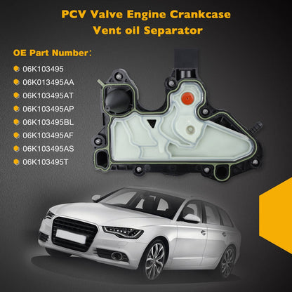 Oil Separator Engine Crankcase Vent Valve For 14-18 Audi A4 A5 TT VW Golf Passat