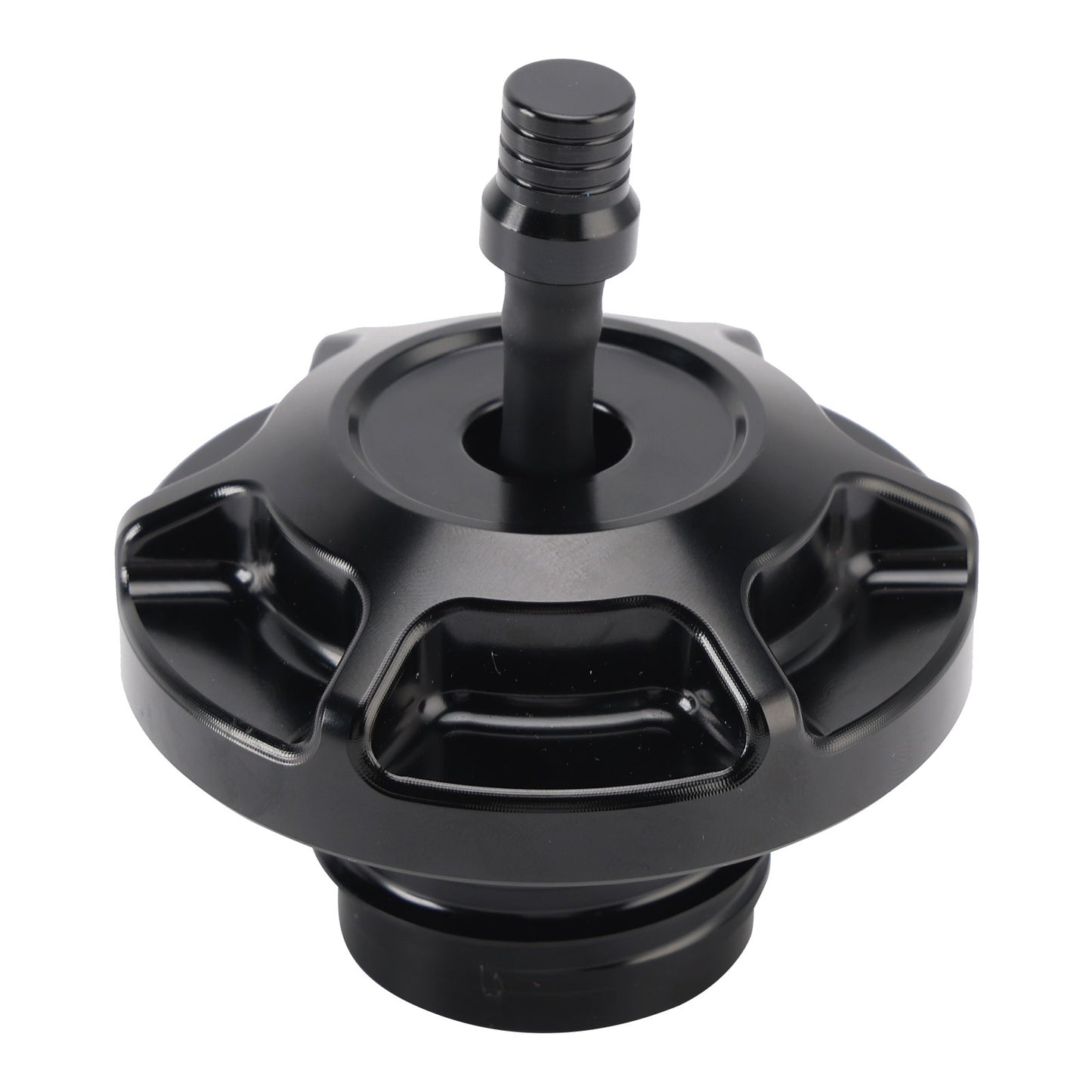 BILLET ALUMINUM FUEL TANK GAS CAP WITH VENT HOSE FOR TOURING & SOFTAIL 1996-UP