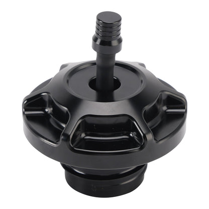 BILLET ALUMINUM FUEL TANK GAS CAP WITH VENT HOSE FOR TOURING & SOFTAIL 1996-UP