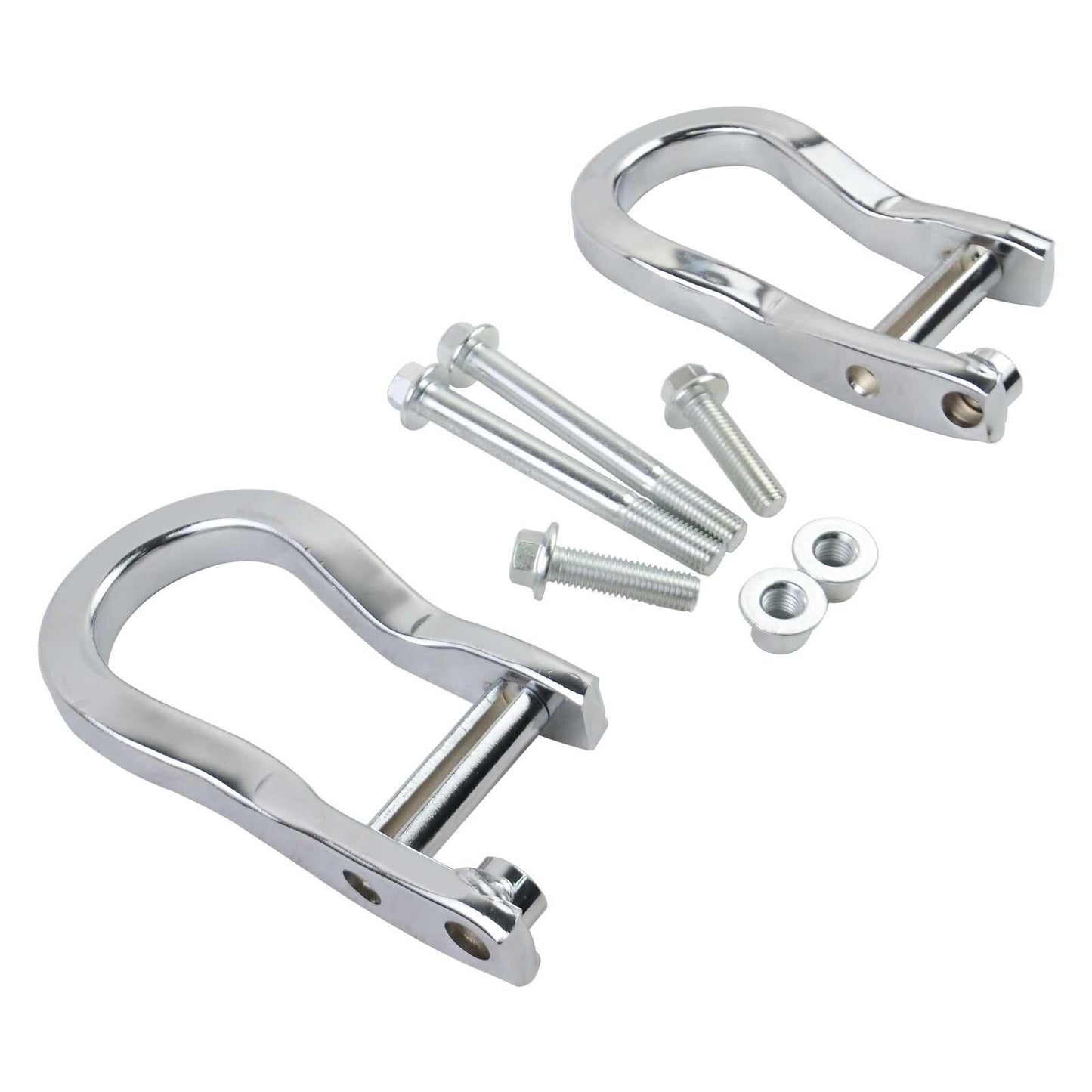 2Pcs Chrome Tow Hooks for Chevrolet GMC Silverado Sierra 1500 2007-2019 84072462