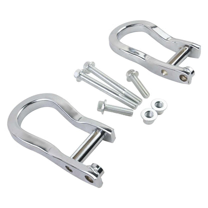 2Pcs Chrome Tow Hooks for Chevrolet GMC Silverado Sierra 1500 2007-2019 84072462