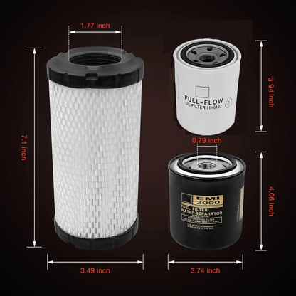 11-6182 11-9059 11-9342 Fuel Filter Set For Thermo King Tripac APU or Evolution