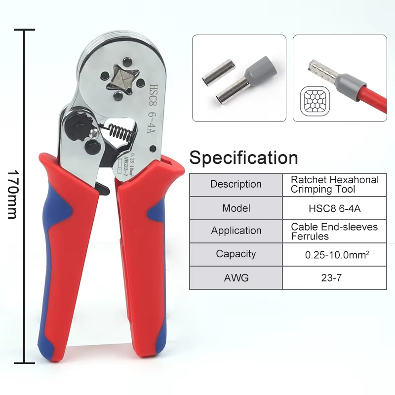 Ferrule Crimping Tool Kit Self-adjustable 1200pcs Terminal Wire Crimper Pliers