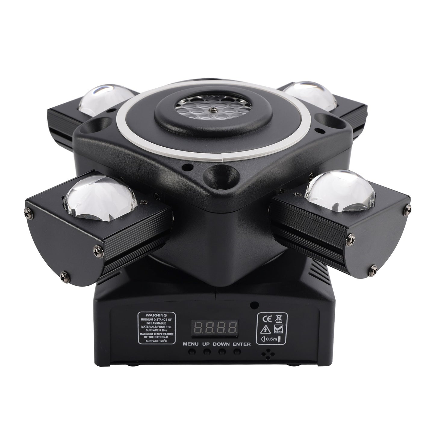 4 Arm Moving Head Light RGBW Beam Laser Disco Ball Light Stage Lighting DMX